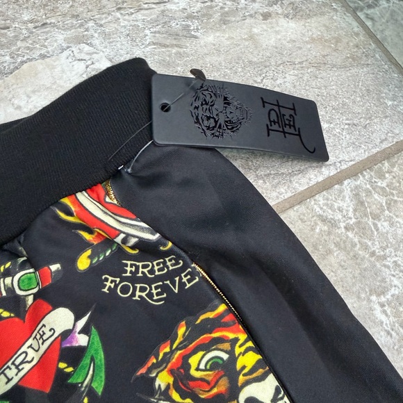 Ed Hardy Women’s Flashboard Graphic Track Pants - Size Medium - Picture 3 of 6